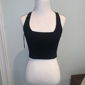 Zara black tank knitted